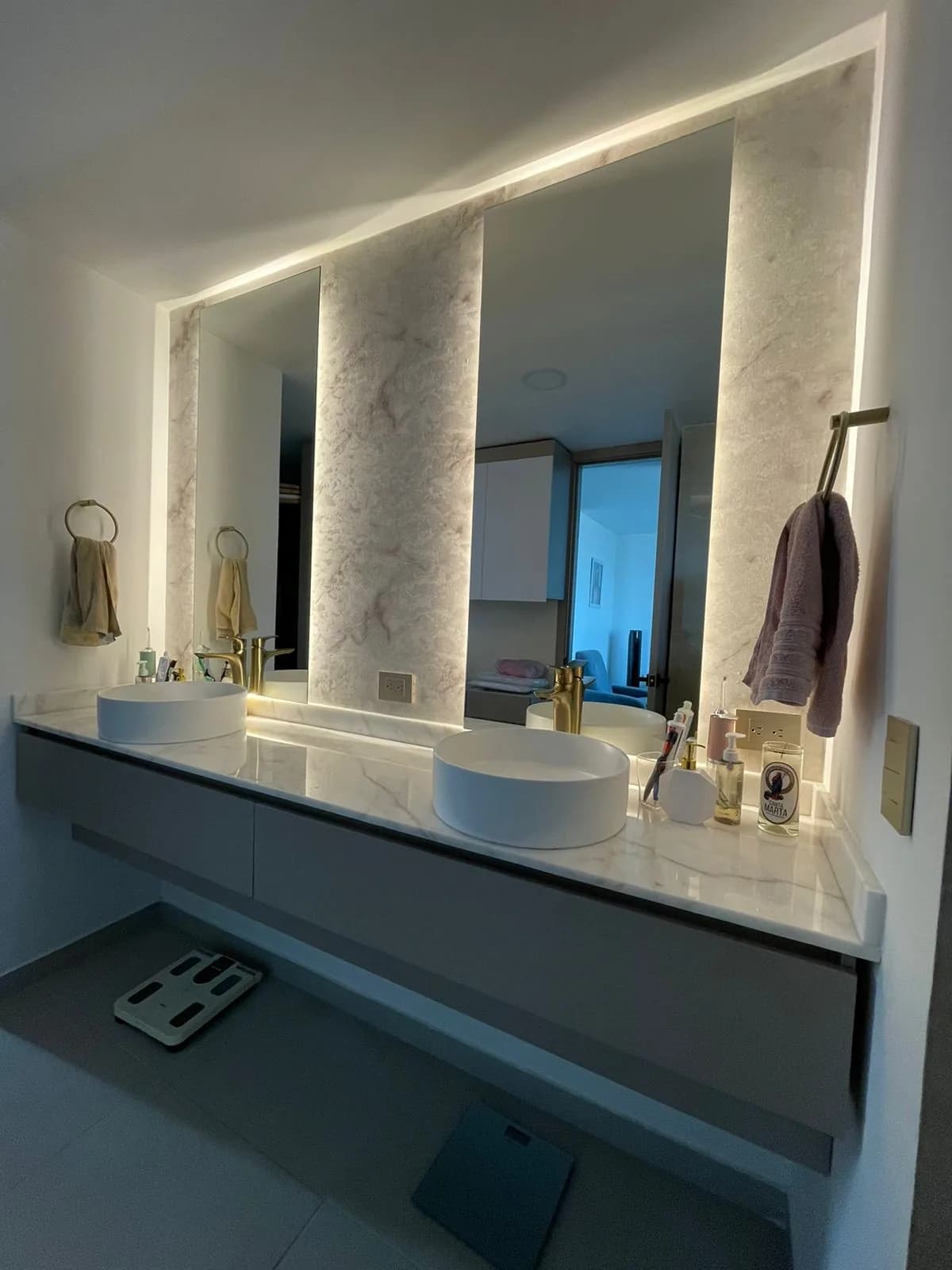 Baño principal en Villa Country